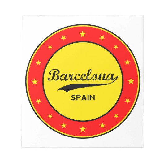 Barcelona, Spain, circle, Notizblock (Vorderseite)
