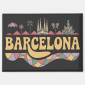 Barcelona Spain Europe Magnet (Vorderseite)