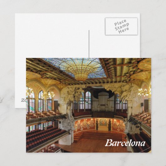Barcelona, Spain Postkarte (Vorne/Hinten)
