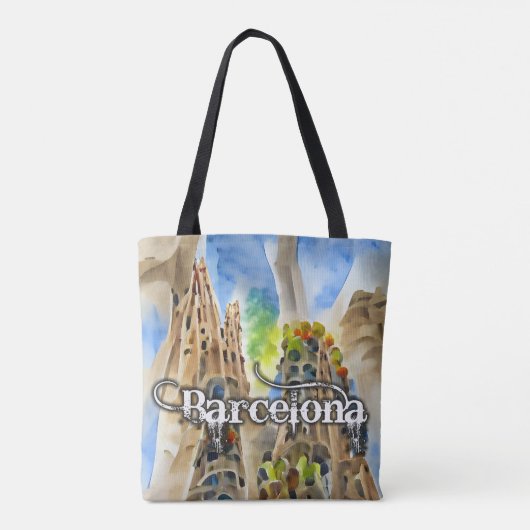 Barcelona, Spain Tasche (Rückseite)