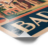 Barcelona Spain vintage Fotodruck (Ecke)