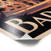 Barcelona Spain vintage Fotodruck (Ecke)