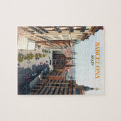 barcelona Span Travel Art Vintag Puzzle (Horizontal)