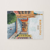 barcelona Span Travel Art Vintag Puzzle (Horizontal)