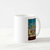 Barcelona Spanien Art Deco Kaffeetasse (VorderseiteRechts)