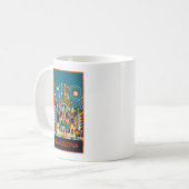 Barcelona Spanien Art Deco Kaffeetasse (Vorderseite Links)