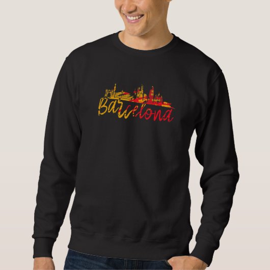 Barcelona Spanien Barcelona Spanien Spanien Spanie Sweatshirt (Vorderseite)