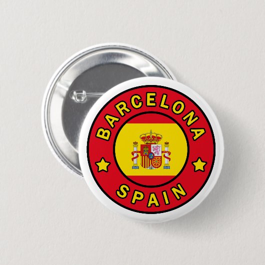 Barcelona Spanien Button (Vorne & Hinten)