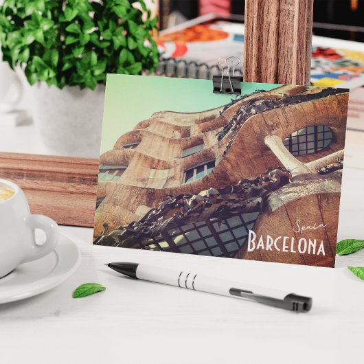 Barcelona, Spanien - Casa Batllo von Gaudi Postcar Postkarte
