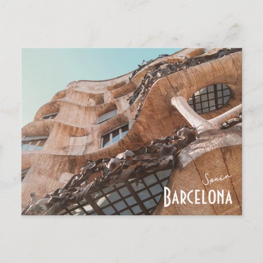 Barcelona, Spanien - Casa Batllo von Gaudi Postkarte (Vorderseite)