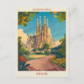 Barcelona Spanien Elegante Postkarte (Vorderseite)