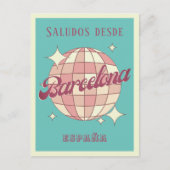 Barcelona Spanien España Retro Vintage Postkarte (Vorderseite)