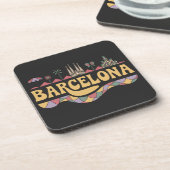 Barcelona Spanien Europa Getränkeuntersetzer (Linke Seite)