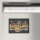 Barcelona Spanien Europa Magnet (In Situ (Geschirrspüler))