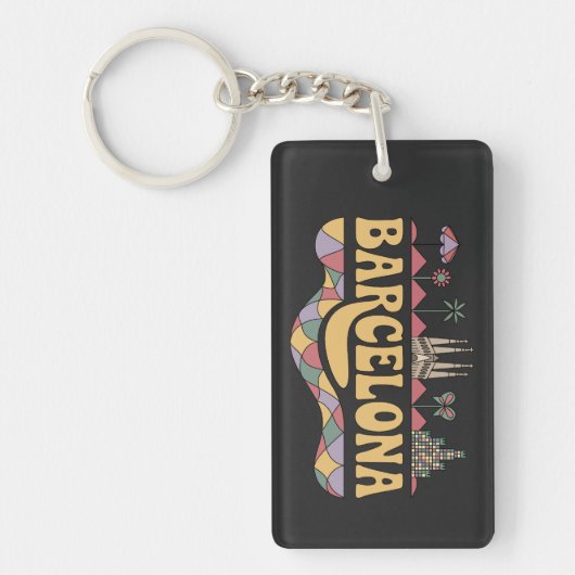 Barcelona Spanien Europa Schlüsselanhänger (Vorderseite)