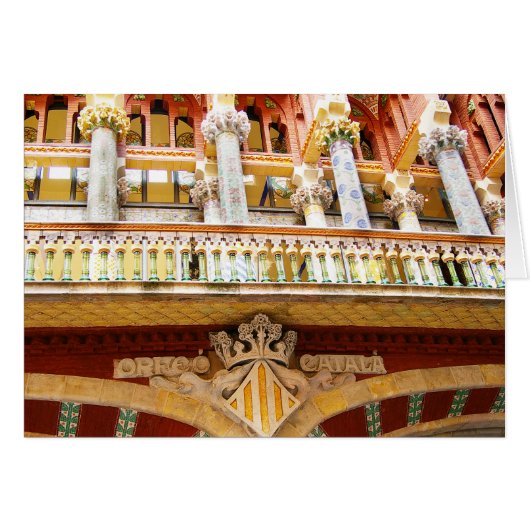 Barcelona Spanien Farbenfrohe Architektur Foto (Vorderseite (Horizontal))