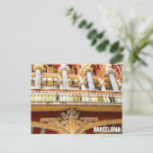 Barcelona Spanien Farbenfrohe spanische Architektu Postkarte (Stehend Vorderseite)