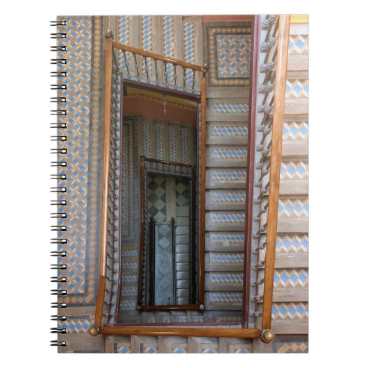 Barcelona, Spanien - farbenfrohe TreppenNotebook Notizblock (Vorderseite)