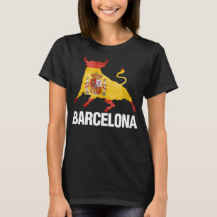 Barcelona Spanien Flaggenschlager-Kampf Spaniens T-Shirt