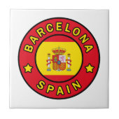 Barcelona Spanien Fliese (Vorderseite)