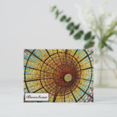 Barcelona Spanien - Foto für gefestigte Gläser Postkarte (Stehend Vorderseite)