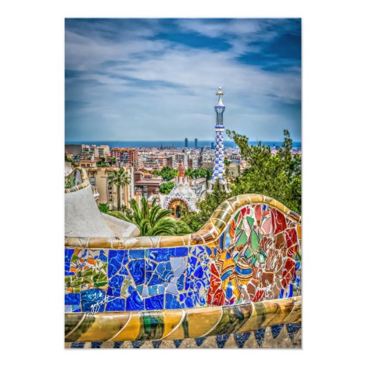 Barcelona Spanien Foto Moderne Kunst (Vorne)