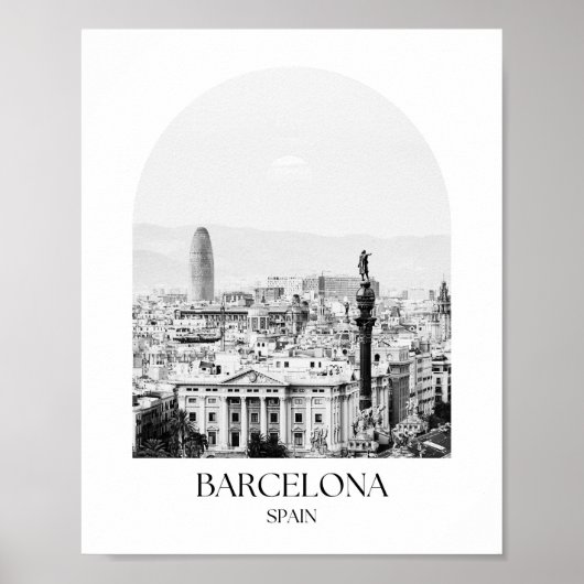 Barcelona Spanien Foto Print Poster (Vorne)