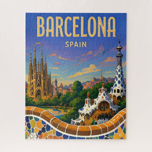 Barcelona Spanien Gaudí Architektur Mittelmeer Puzzle