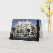 Barcelona, Spanien, Gaudi, Grußkarte Karte (Gelbe Blume)