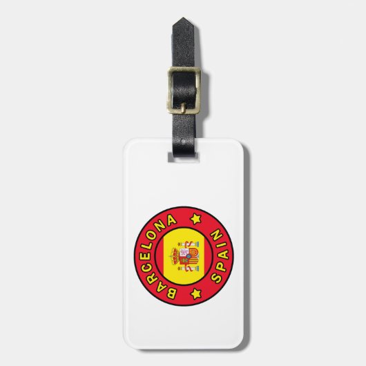 Barcelona Spanien Gepäckanhänger (Vorderseite vertikal)