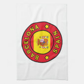 Barcelona Spanien Geschirrtuch (Vertikal)