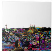 Barcelona, Spanien, Graffiti Fliese (Vorderseite)