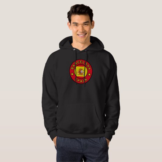 Barcelona Spanien Hoodie (Vorne ganz)
