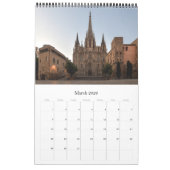 Barcelona - Spanien - Kalender (Mär 2026)