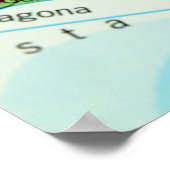 Barcelona, Spanien Karte Poster (Ecke)