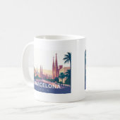 Barcelona Spanien Kathedrale Barcelona Kaffeetasse (Vorderseite Links)