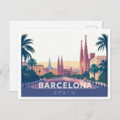 Barcelona Spanien Kathedrale Barcelona Postkarte (Vorne/Hinten)