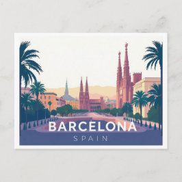 Barcelona Spanien Kathedrale Barcelona Postkarte