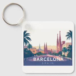 Barcelona Spanien Kathedrale Barcelona Schlüsselanhänger