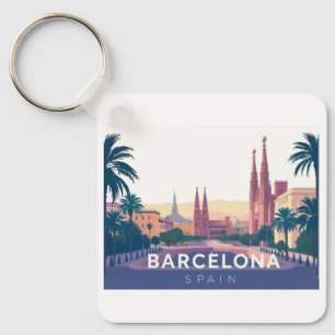Barcelona Spanien Kathedrale Barcelona Schlüsselanhänger