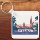 Barcelona Spanien Kathedrale Barcelona Schlüsselanhänger (Vorderseite)