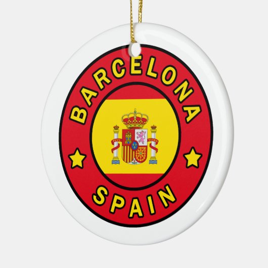Barcelona Spanien Keramik Ornament (Links)