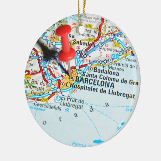 Barcelona, Spanien Keramikornament (Links)