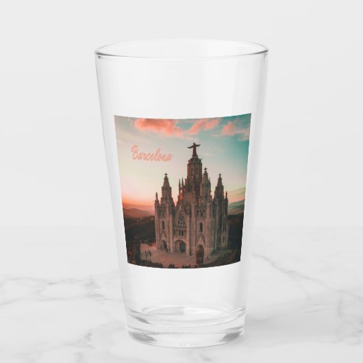 Barcelona Spanien Kirche Glas (Vorderseite)