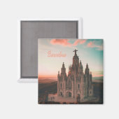 Barcelona Spanien Kirche Magnet (Vorderseite/Rückseite)