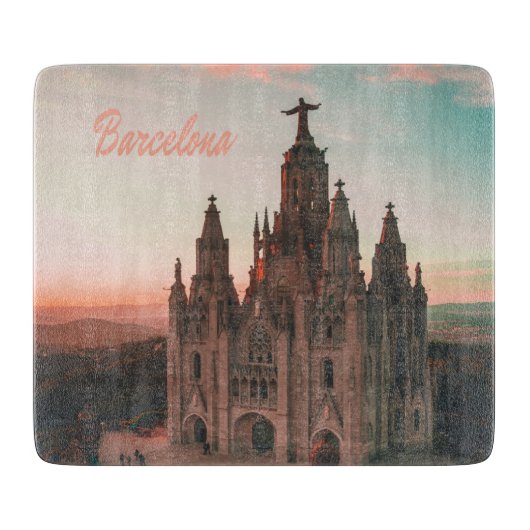 Barcelona Spanien Kirche Schneidebrett (Vorderseite)
