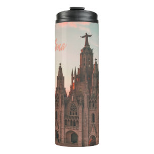 Barcelona Spanien Kirche Thermosbecher