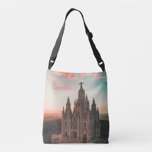 Barcelona Spanien Kirche Tragetaschen Mit Langen Trägern