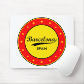 Barcelona, Spanien, Kreis Mousepad (Mit Mouse)