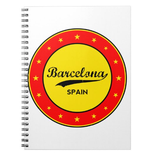 Barcelona, Spanien, Kreis Notizblock (Vorderseite)